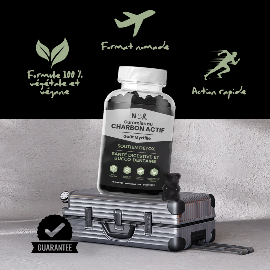 NÜR – Charbon actif de coco pour la digestion