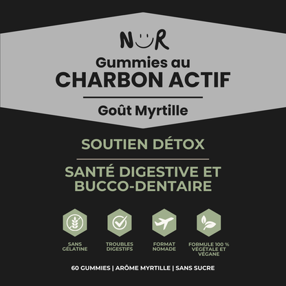 NÜR – Charbon actif de coco pour la digestion